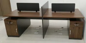 (( محطة عمل مكتبية معيارية لأربعة أشخاص من Dreamf )) -    Dreamf 4-Person Modular Office Workstation