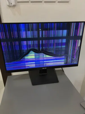 شاشة اسوس VA24E مكسورة للبيع بحالتها