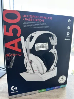 للبيع: Logitech Astro A50 اللاسلكية + قاعدة الشحن جديدة 100% (تم فتح الكرتون فقط )