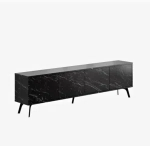 Black marble TV Stand Brand new