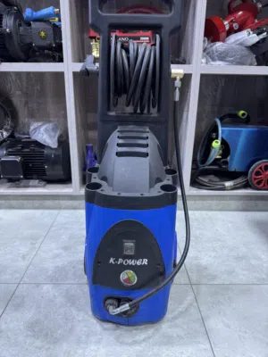 مضخة غسيل K-POWER الجبارة مع بكرة بربيش وساعة ضغط – أداء عالي للأعمال الشاقة التفاصيل (في خانة الوصف