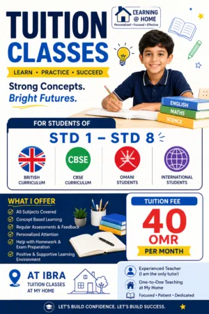 tutor / tuition available