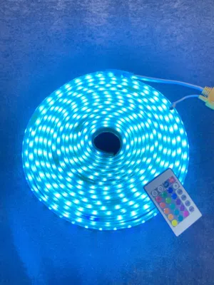 شريط LED RGB بطول 8 متر مع ريموت ومحولة