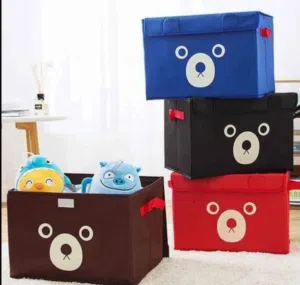 Panda storage box..Available in red,brown,blue  and black colour..