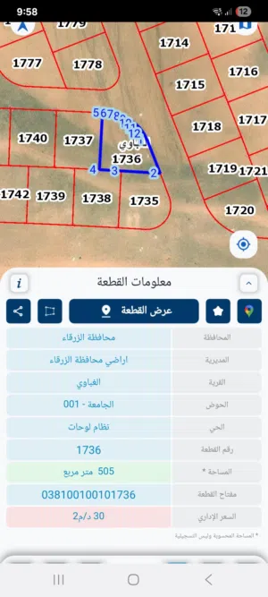 Residential Land for Sale in Zarqa Al-Ghabawi