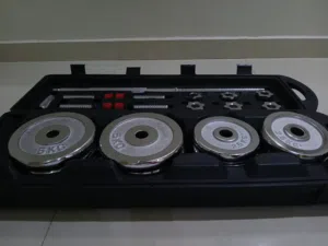 حقيبة الأوزان الحرة المتكاملة الفاخرة  (50 KG Chrome Weight Set)