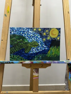 لوحة فنية فان جوخ سلحفاة