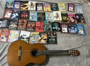 Selling books and guitar