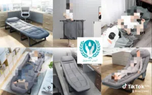 سرير قابل للطي،،سهل الحمل والتحريك،ينفع كنبة وسرير ومكتب،نكط امريكي،،ينفع للرحلات والشغل المنزلي.