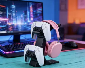 ستاند اجهزة وكنترول للألعاب وأيضا ستاند للسماعات للبيع (Controller stand 3 in 1 )