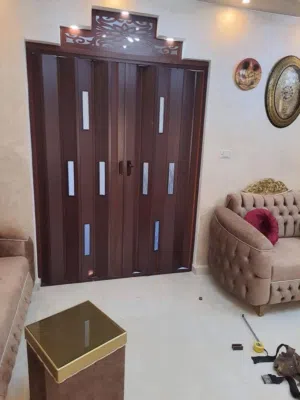 ابواب اكورديون ذات سماكه عاليه وقوي وعدها الوان ساده/موشح