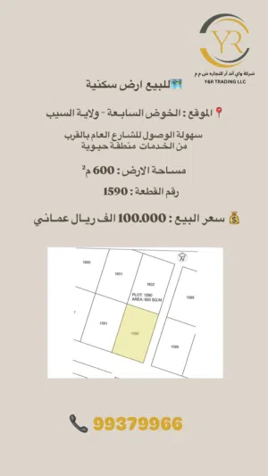 للبيع ارض زراعيه في الحيل الشمالية