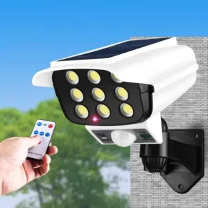 انارة الطاقة الشمسية بشكل كاميرا مع ريموت كنترول