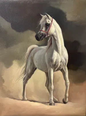 لوحة الخيل العربي
