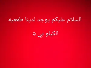 يوجد لدينا طعمية بي الكليو بي 9