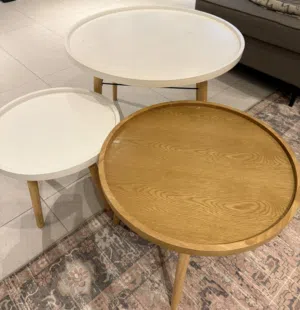 طاولات خشبية لغرفة المعيشة / set of coffee tables