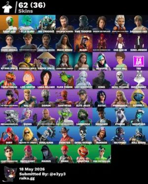 حساب فورتنايت للبيع