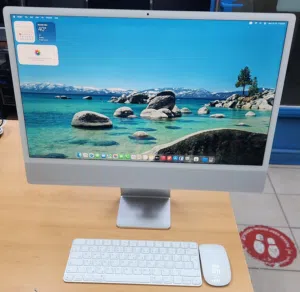 للبيعIMac Pro 24 inch M3/256SSD/8GB ram كالجديد مع أغراضه لون أخضر