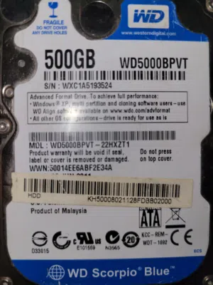 هاردسك WD Scorpio داخلي