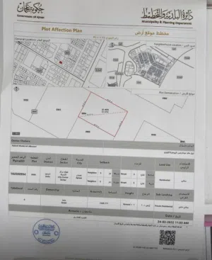 للبيع  ارض سكنية