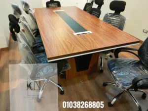ترابيزه اجتماعات خشب mdf اسباني متوفر جميع المقاسات KN office furniture