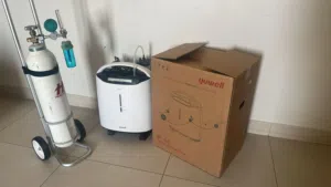 جهاز أكسجين مع اسطوانه أكسجين منزلي من شركة Yuwell