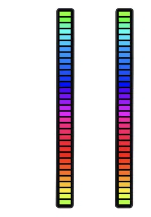 إضاءة RGB تفاعلية مع الصوت (Sound Control Rhythm Light) قطعتين القطعه 5 والاثنين 8.5 (بدون ارجاع ).
