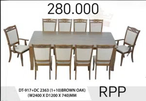 طاولة طعام خشبية (1+10)(1+8)(1+6)(1+4) Wooden Dining Table (1+10)(1+8)(1+6)(1+4)