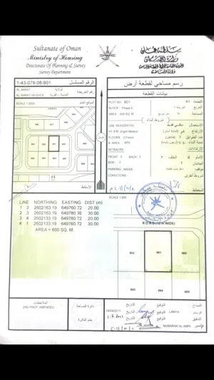 ارض للبيع في العامرات الثامنة