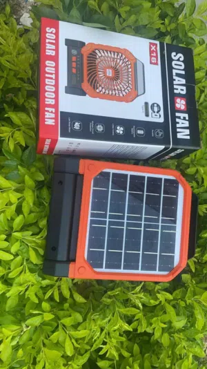 Solar Rechargeable Fan With Mobile Charge