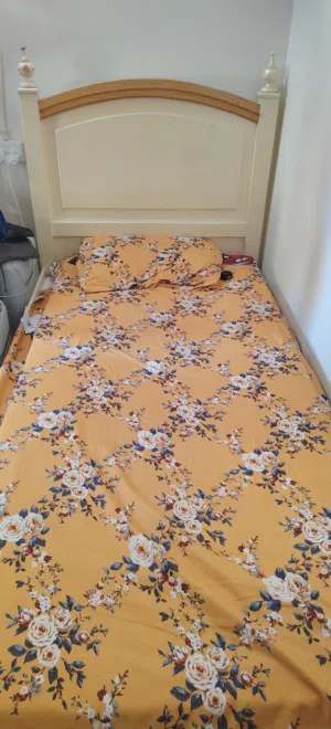 single bed with mettres 12 kd
