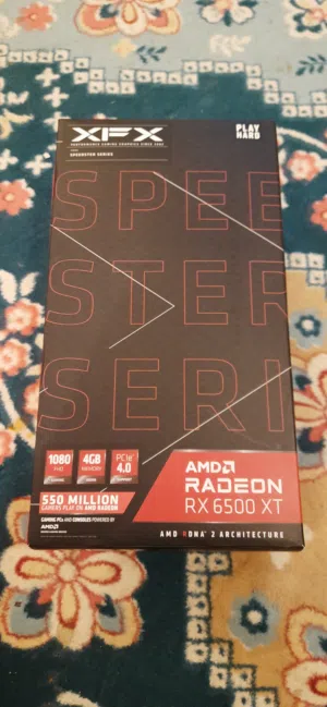 RX 6500 XT 4GB GPU AMD Radeon Gaming Graphics Card كرت شاشة قيمنق