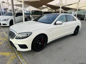 مرسيدس S63 وارد ياباني 2015 فول مواصفات بانوراما وجلد وشاشة كبيره وكاميرا نظيفة جدا