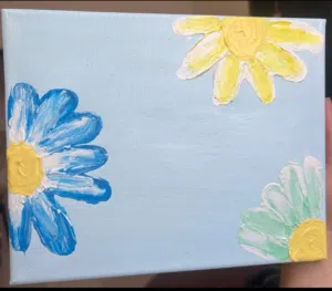 زهور صباحية هادئة