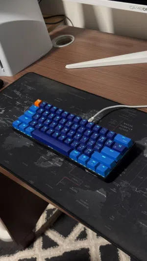 كيبورد جيمنج ازرق GamerTek GK60 Mini Pro Mechanical Gaming Keyboard