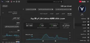 قناه يوتيوب فيها 2800 مشترك الربح مفعل للبيع بسعر مغري