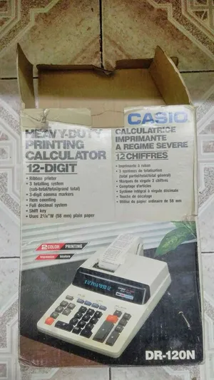 آلة حاسبة بطابعة الوان Casio يبانى جديدة لم تستخدم