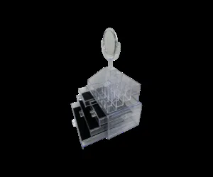 يوجد توصيل جميع الم الاستخدامات: تنظيم أدوات التجميل والمكياج بشكل أنيق ومرتب. مثالية لحفظ أحمر ا