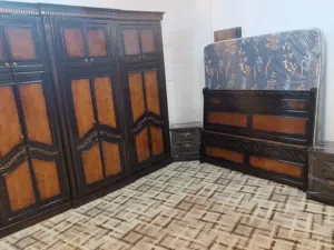 غرفة نوم طابقين خشب لاتا وزان