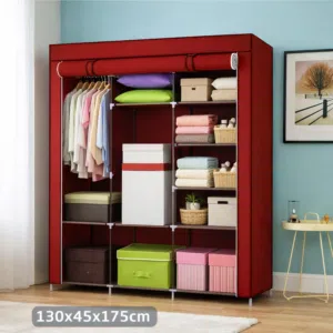 خزانة ملابس قماش عملية ومرتبة  بتصميم أنيق يساعدك على تنظيم ملابسك بكل سهولة