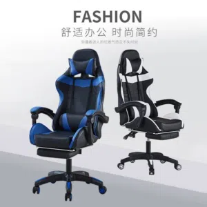 كرسي ألعاب / مكتب احترافي – تصميم رياضي فاخر مع مسند أقدام راحة، قوة، وأناقة في كرسي واحد مصمم