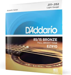 اوتار داداريو جيتار اكوستك – DAddario Acoustic Guitar Strings Full Set EZ910