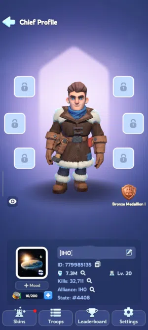 حساب لعبة وايت آوت سيرڤايڤال Whiteout Survival