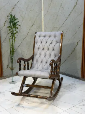 كرسي هزاز خشب