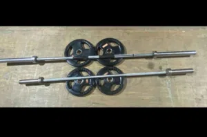 Olympic Barbell Set with 4x Weight Plates – Excellent Condition