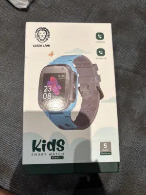 Kids green lion smart watch with charger