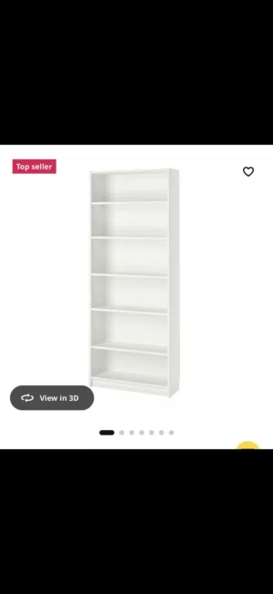 رف BILLY Bookcase من إيكيا (الأبيض)