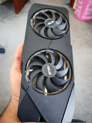 للبيع كرت 2070 سوبر مروحتين من شكرة asus