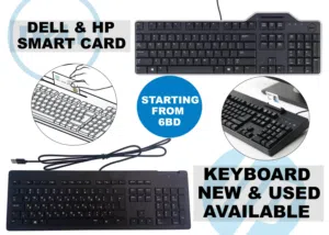 Original HP & Dell Smart Card Keyboards for Office & Secure Systems