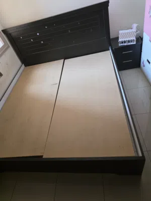 Used king sized cot with or without Bed selling for lack of space